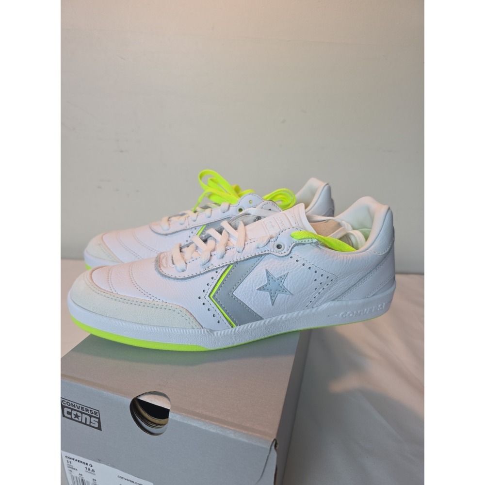 Converse Cons Louie Lopez Pro 2 Ox - White/Yellow Reflective Mens Size 9.5‎